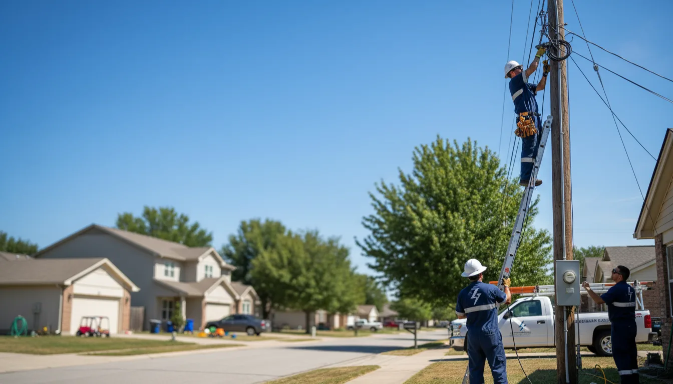 Residential electrician providing installation services in Brownton, MN